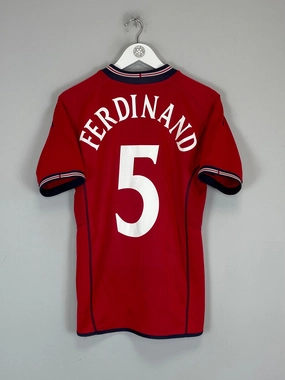 fitness gear 2002/04 ENGLAND FERDINAND #5 AWAY SHIRT (S) UMBRO