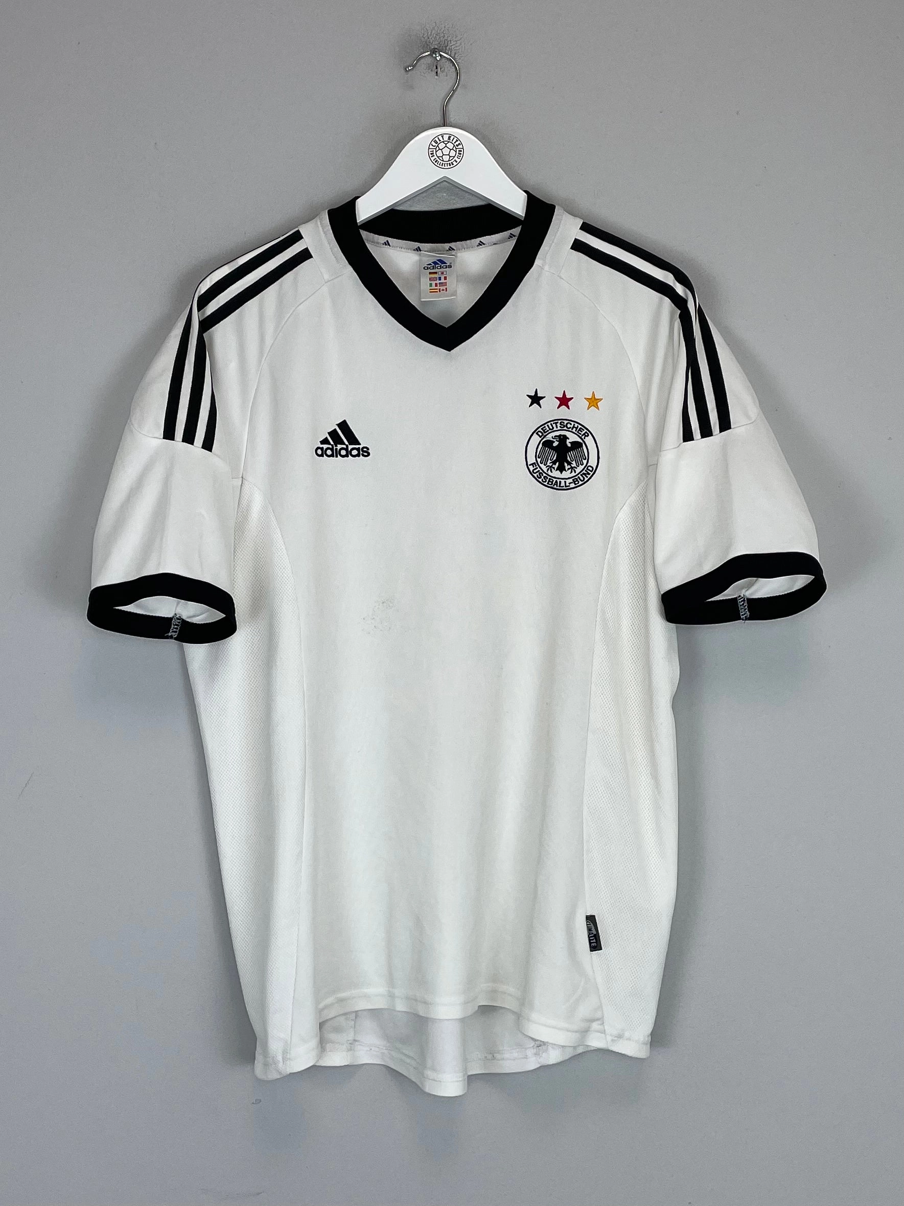 2002/04 GERMANY HOME SHIRT (L) ADIDAS Adaptable Fit