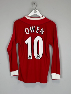 Casual Performance 2002/04 LIVERPOOL OWEN #10 L/S HOME SHIRT (XS) REEBOK