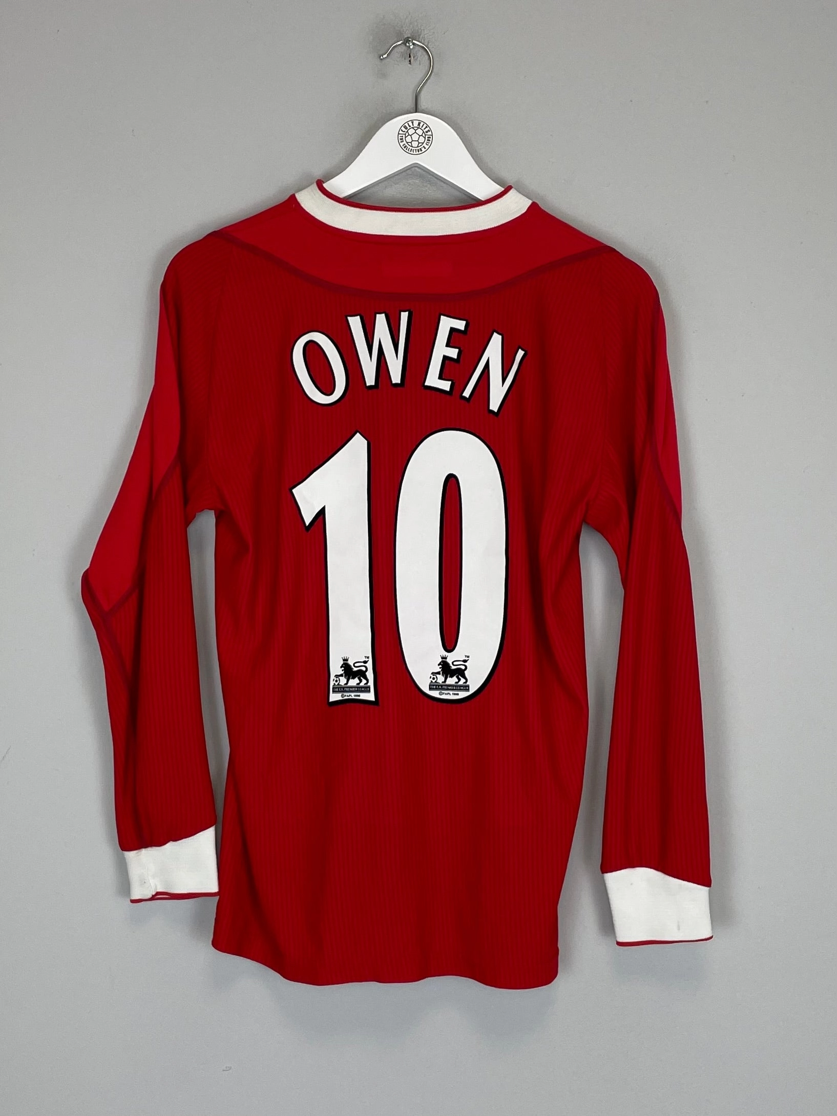 Casual Performance 2002/04 LIVERPOOL OWEN #10 L/S HOME SHIRT (XS) REEBOK