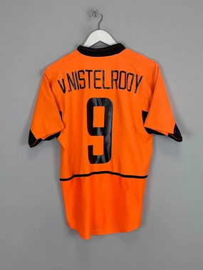 2002/04 NETHERLANDS V.NISTELROOY #9 HOME SHIRT (S) NIKE Hygroscopic Fiber Blend Non Restrictive Design