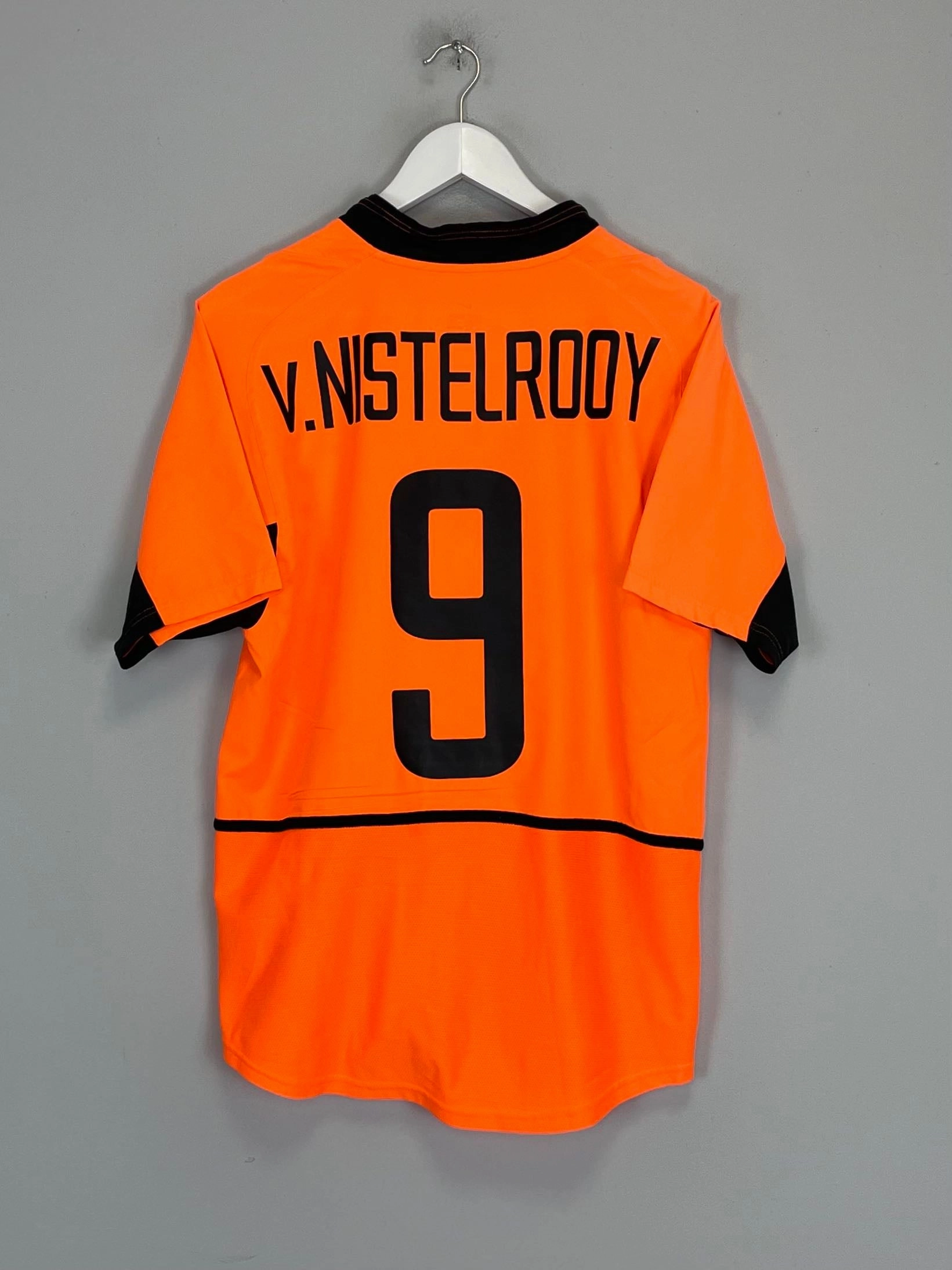Stretch performance High Visibility Trim 2002/04 NETHERLANDS V.NISTELROOY #9 HOME SHIRT (S) NIKE