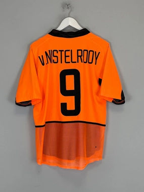 Motion Flex Anti Pilling Process 2002/04 NETHERLANDS V.NISTELROOY #9 *PLAYER ISSUE* HOME SHIRT (M) NIKE