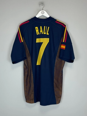 2002/04 SPAIN RAUL #7 THIRD SHIRT (L) ADIDAS Ergonomic Articulated Fit Versatile Use