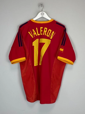 Sustainable production Precision Cut 2002/04 SPAIN VALERON #17 HOME SHIRT (L) ADIDAS