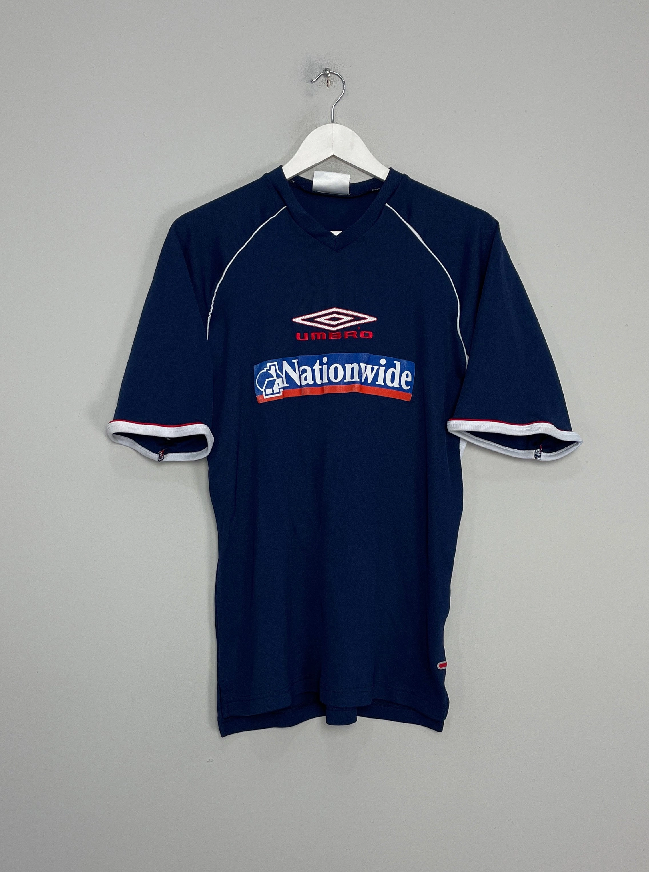 2002 ENGLAND TRAINING SHIRT (XL) UMBRO Classic Crew Neck Design