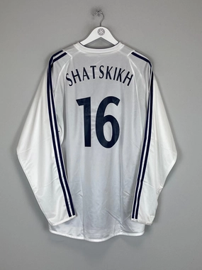 2003/04 DYNAMO KYIV SHATSKIKH #16 *PLAYER ISSUE* L/S AWAY SHIRT (XL) ADIDAS High Visibility Details Sleek Look