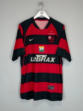 2003/04 FLAMENGO #10 HOME SHIRT (XL) NIKE Ventilated Side Gussets Multipanel Construction
