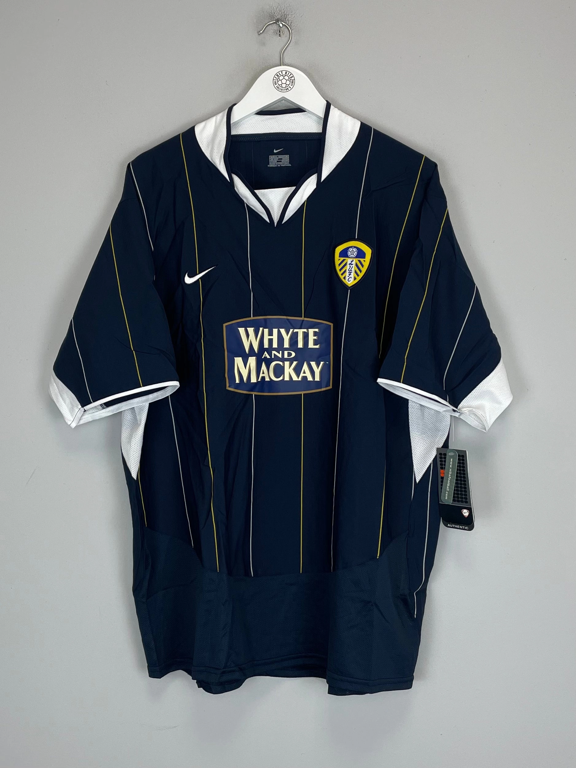 2003/04 LEEDS UNITED *BNWT* AWAY SHIRT (XL) NIKE Stretch Fit
