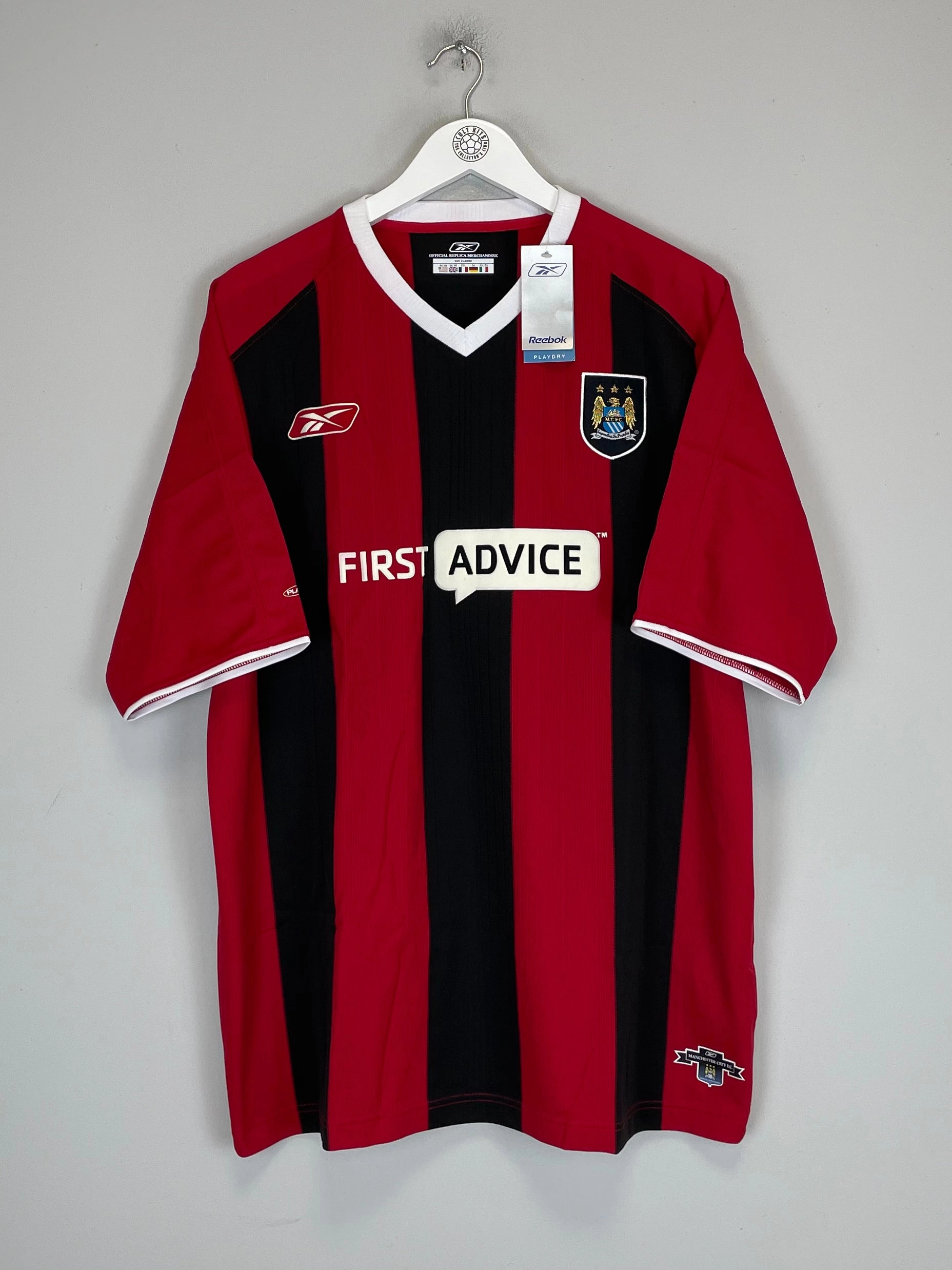 2003/04 MANCHESTER CITY *BNWT* AWAY SHIRT (XL) REEBOK Breathable Gear Anti Pilling Treatment