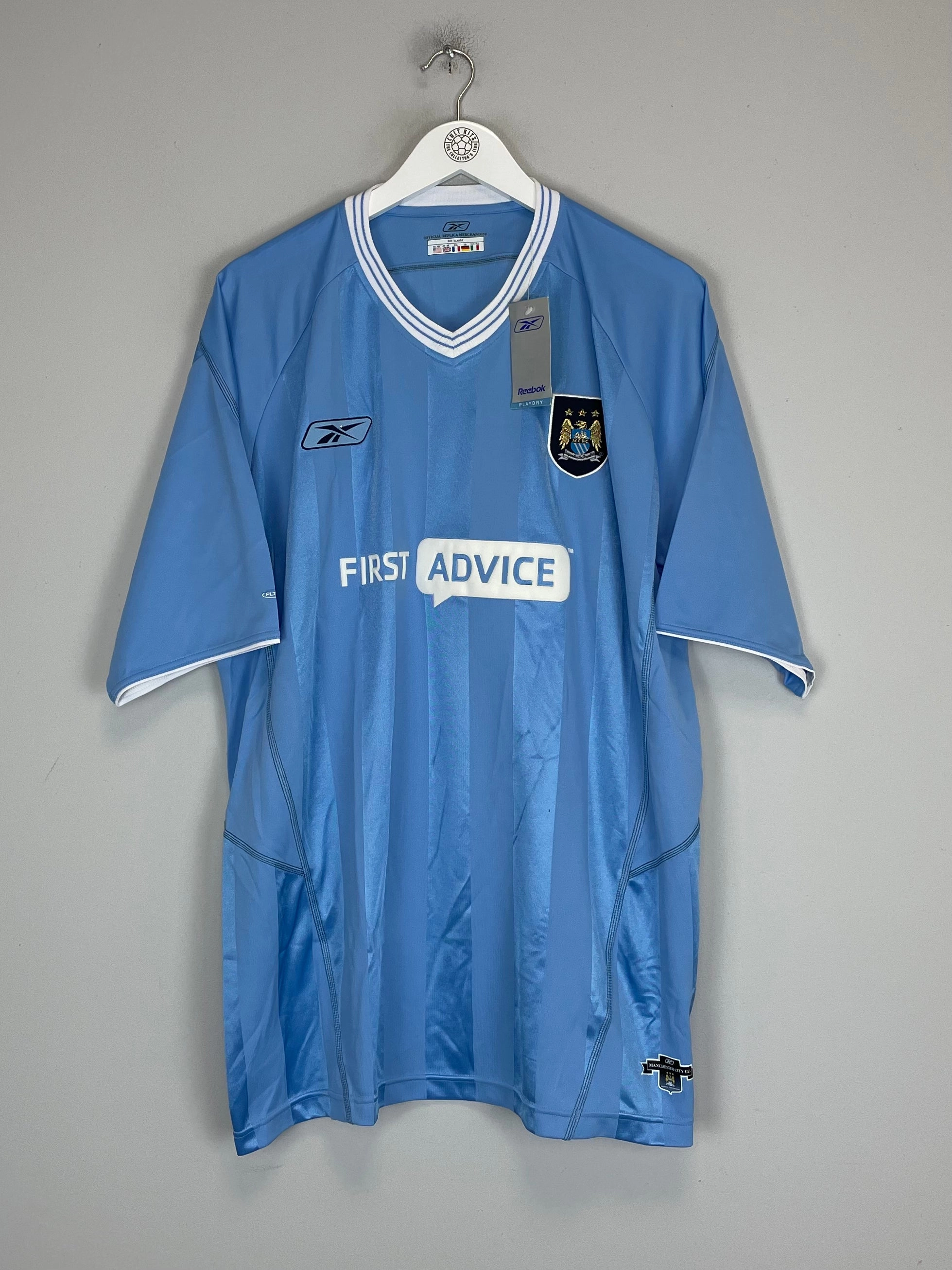 2003/04 MANCHESTER CITY *BNWT* HOME SHIRT (XL) REEBOK Urban Run Eco Friendly Textile