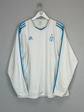 Fade Resistant Finish Daily Training 2003/04 MARSEILLE *PLAYER ISSUE* L/S HOME SHIRT (XL) ADIDAS