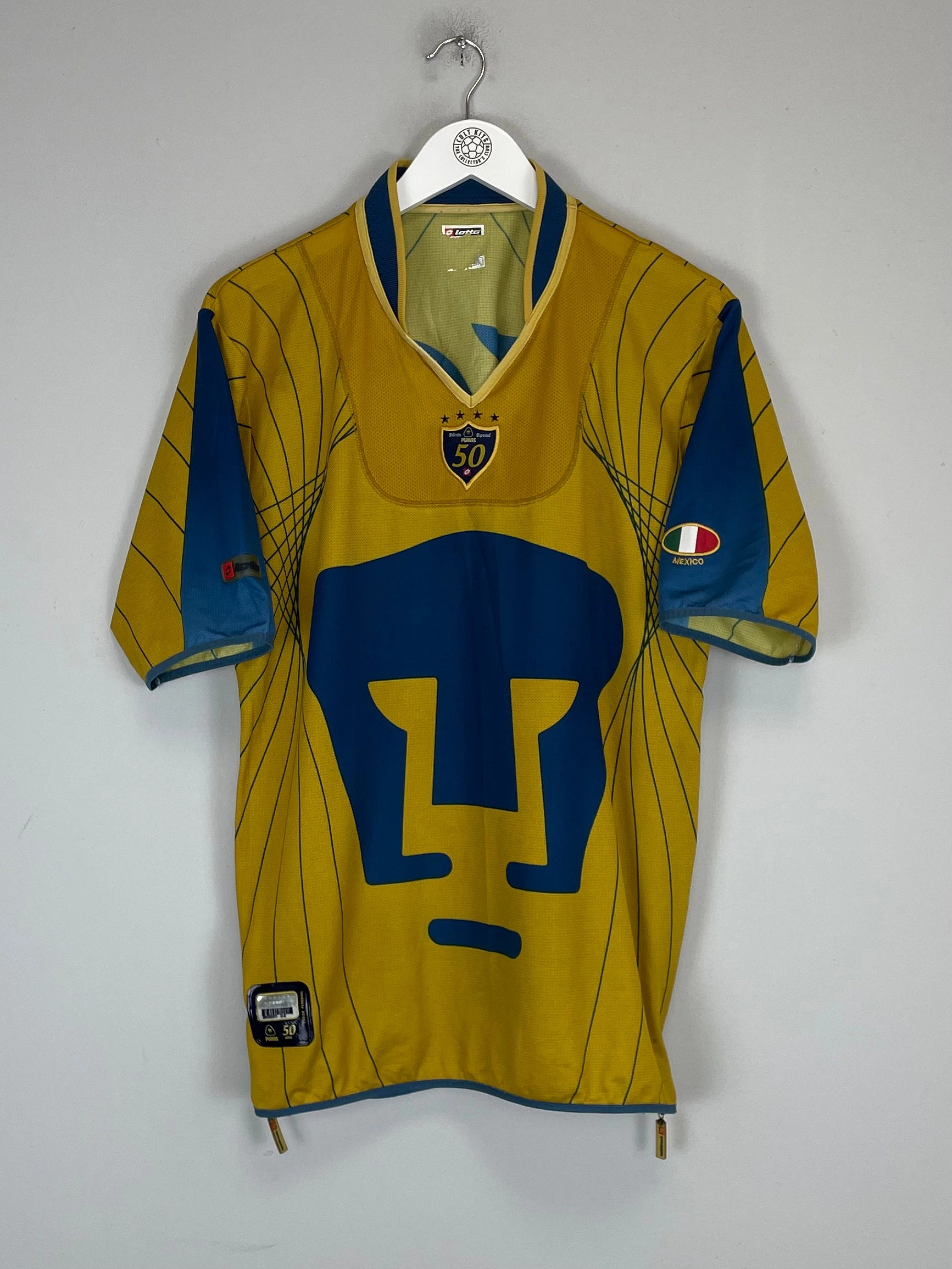 Bold Form Moisture Management System 2003/04 UNAM PUMAS *50 YEARS* SPECIAL SHIRT (M) LOTTO