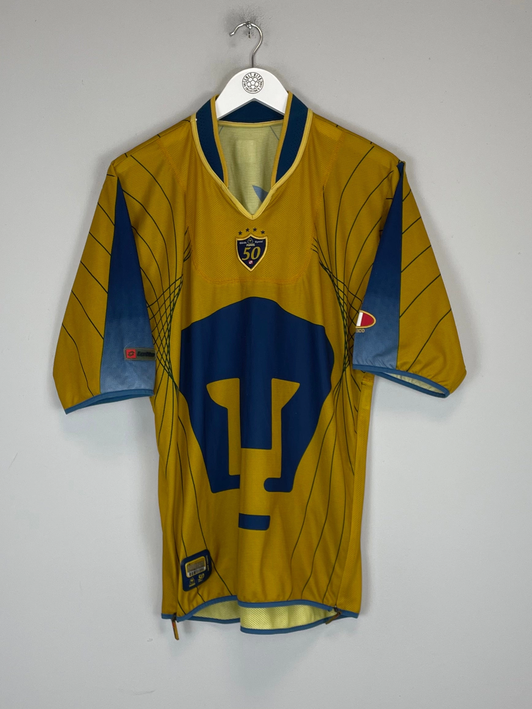 Abrasion Resistant Reinforcements 2003/04 UNAM PUMAS *50 YEARS* SPECIAL SHIRT (M) LOTTO