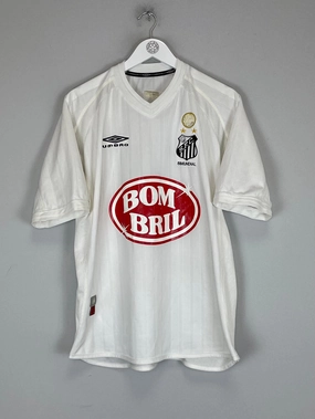 Raglan Sleeve Construction 2003 SANTOS #10 HOME SHIRT (L) UMBRO
