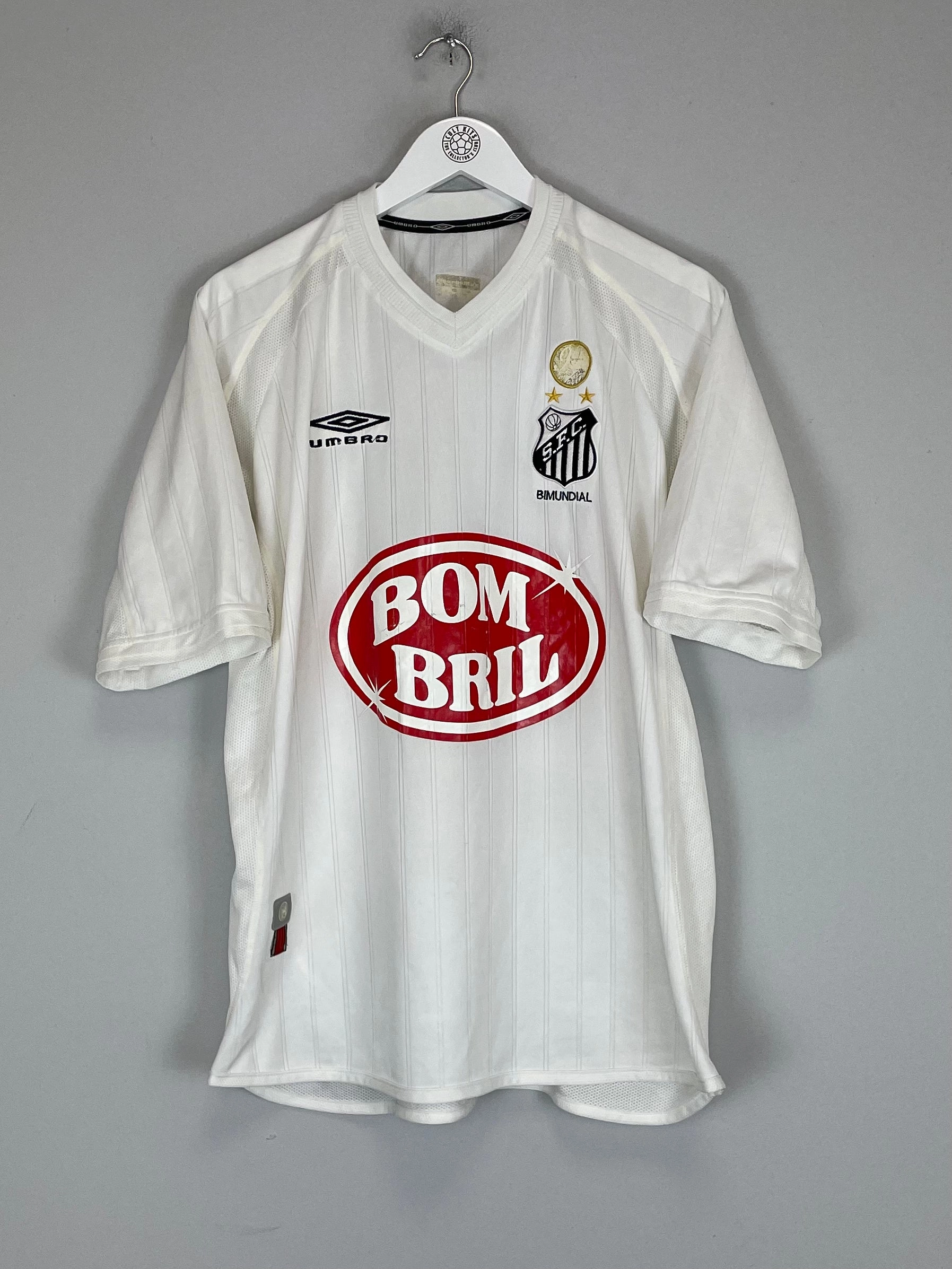 Raglan Sleeve Construction 2003 SANTOS #10 HOME SHIRT (L) UMBRO