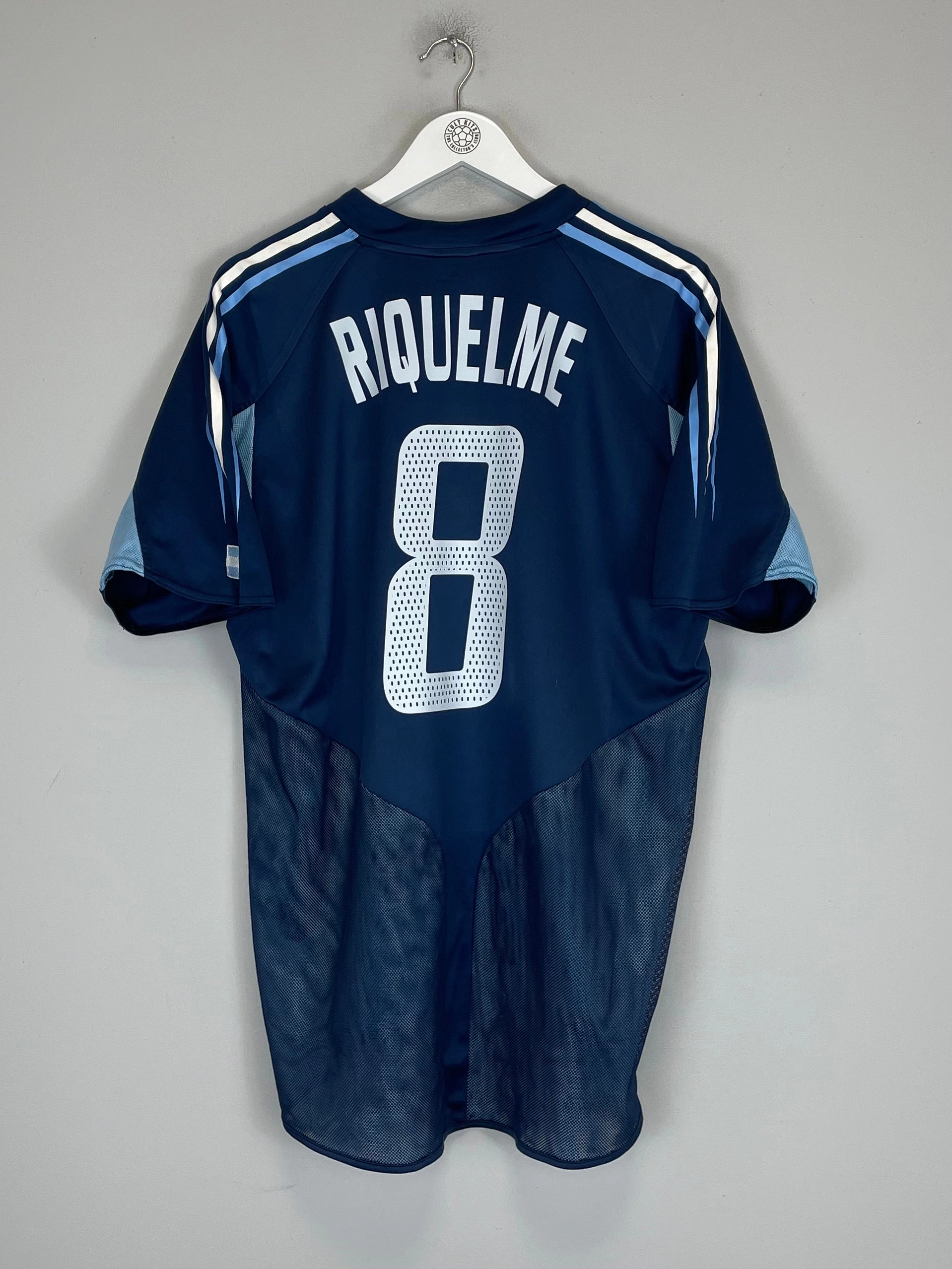 2004/05 ARGENTINA RIQUELME #8 AWAY SHIRT (L) ADIDAS Air Optimized
