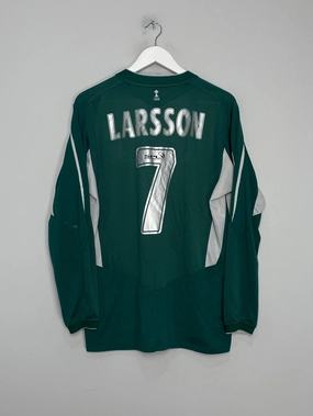 Endurance Ready Reflective details 2004/05 CELTIC LARSSON #7 L/S AWAY SHIRT (XL) UMBRO