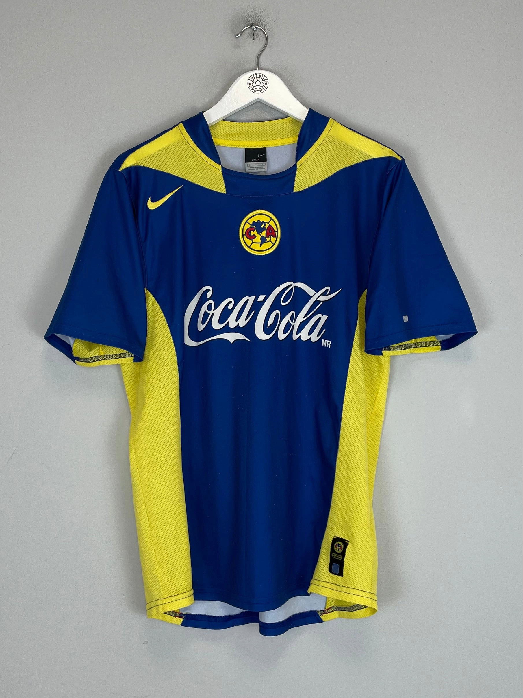 Smooth Flatlock Stitching 2004/05 CLUB AMERICA HOME SHIRT (L) NIKE