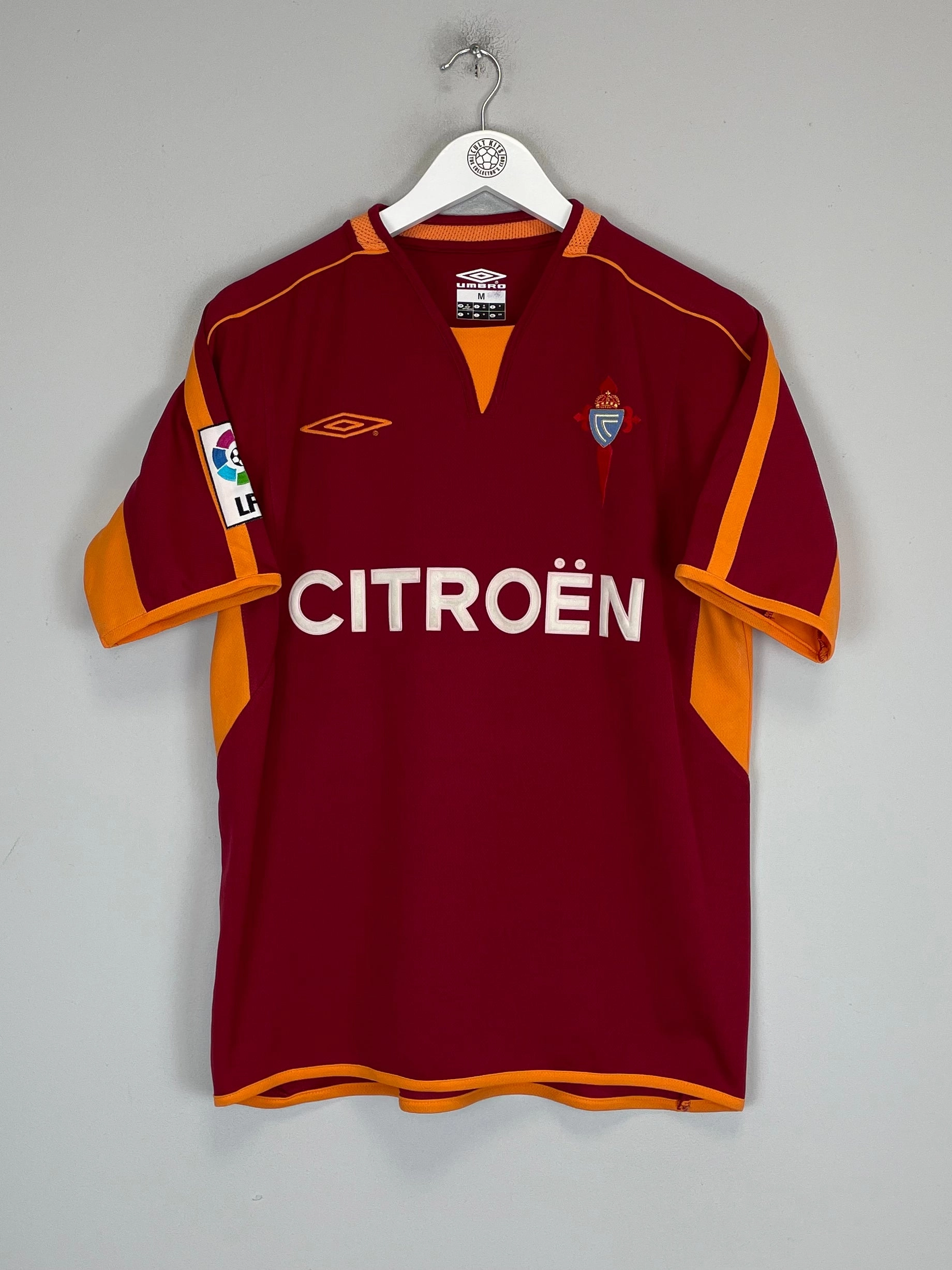 2004/06 CELTA VIGO AWAY SHIRT (M) UMBRO Adaptable Fit