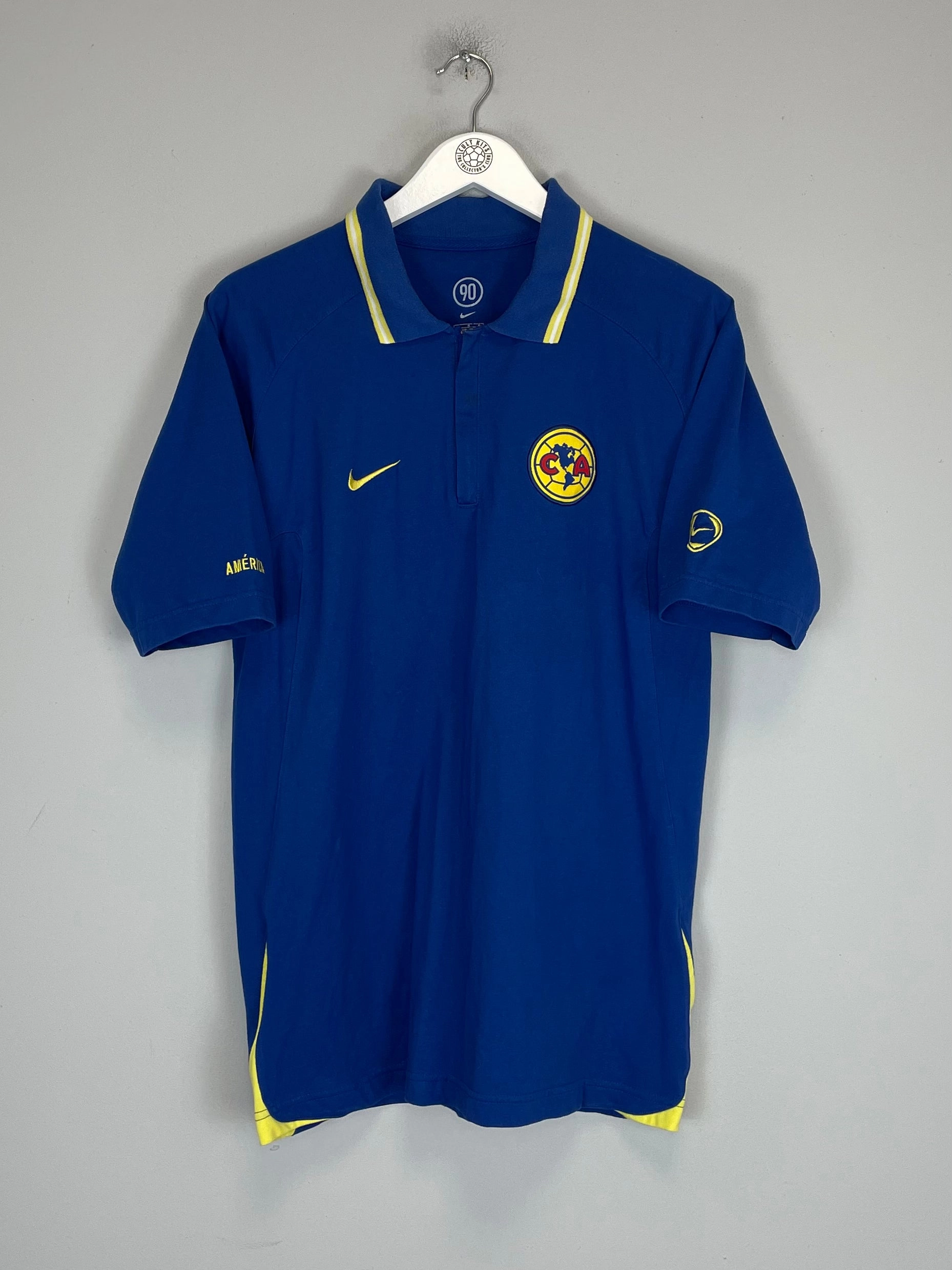 2004/06 CLUB AMERICA POLO SHIRT (M) NIKE Active Motion Light Motion