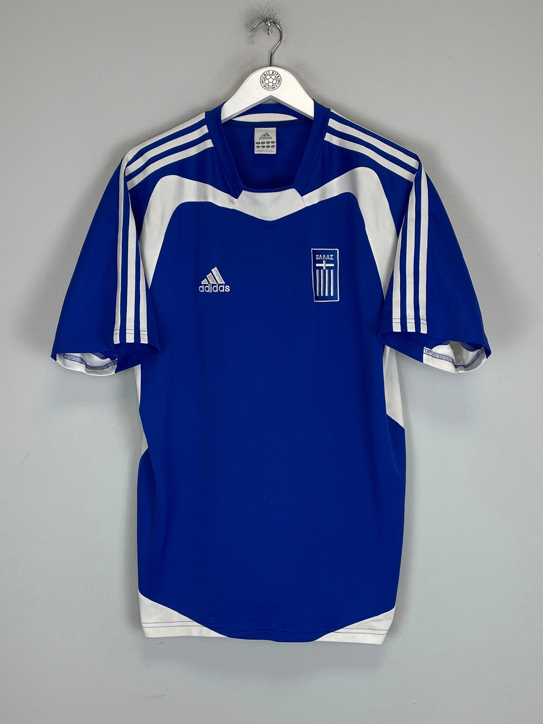 2004/06 GREECE HOME SHIRT (M) ADIDAS Ultimate Performance