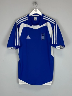 2004/06 GREECE HOME SHIRT (M) ADIDAS Hypoallergenic fabric