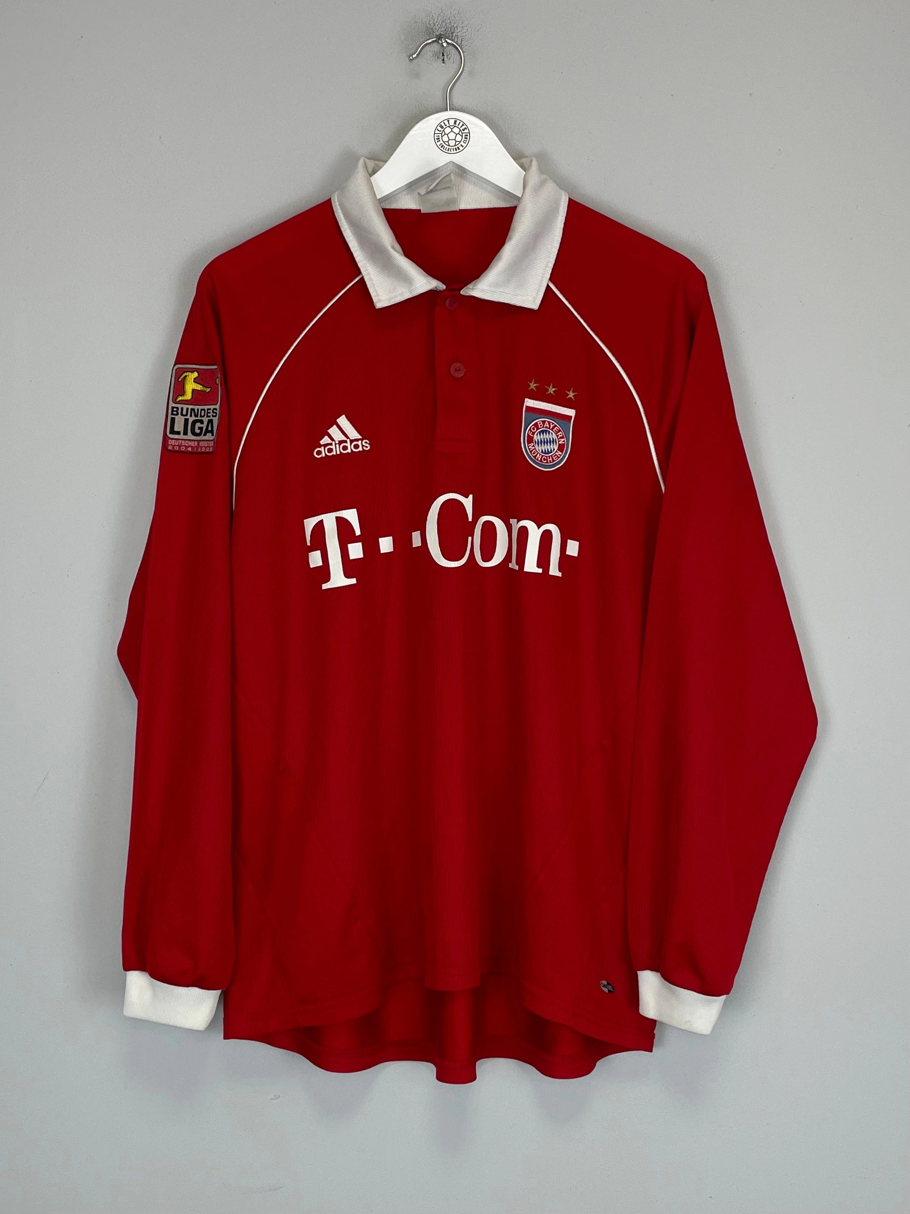 2005/06 BAYERN MUNICH ISMAEL #25 *MATCH ISSUE* L/S HOME SHIRT (L) ADIDAS Active Performance