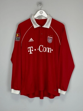 2005/06 BAYERN MUNICH ISMAEL #25 *MATCH ISSUE* L/S HOME SHIRT (L) ADIDAS Active Performance