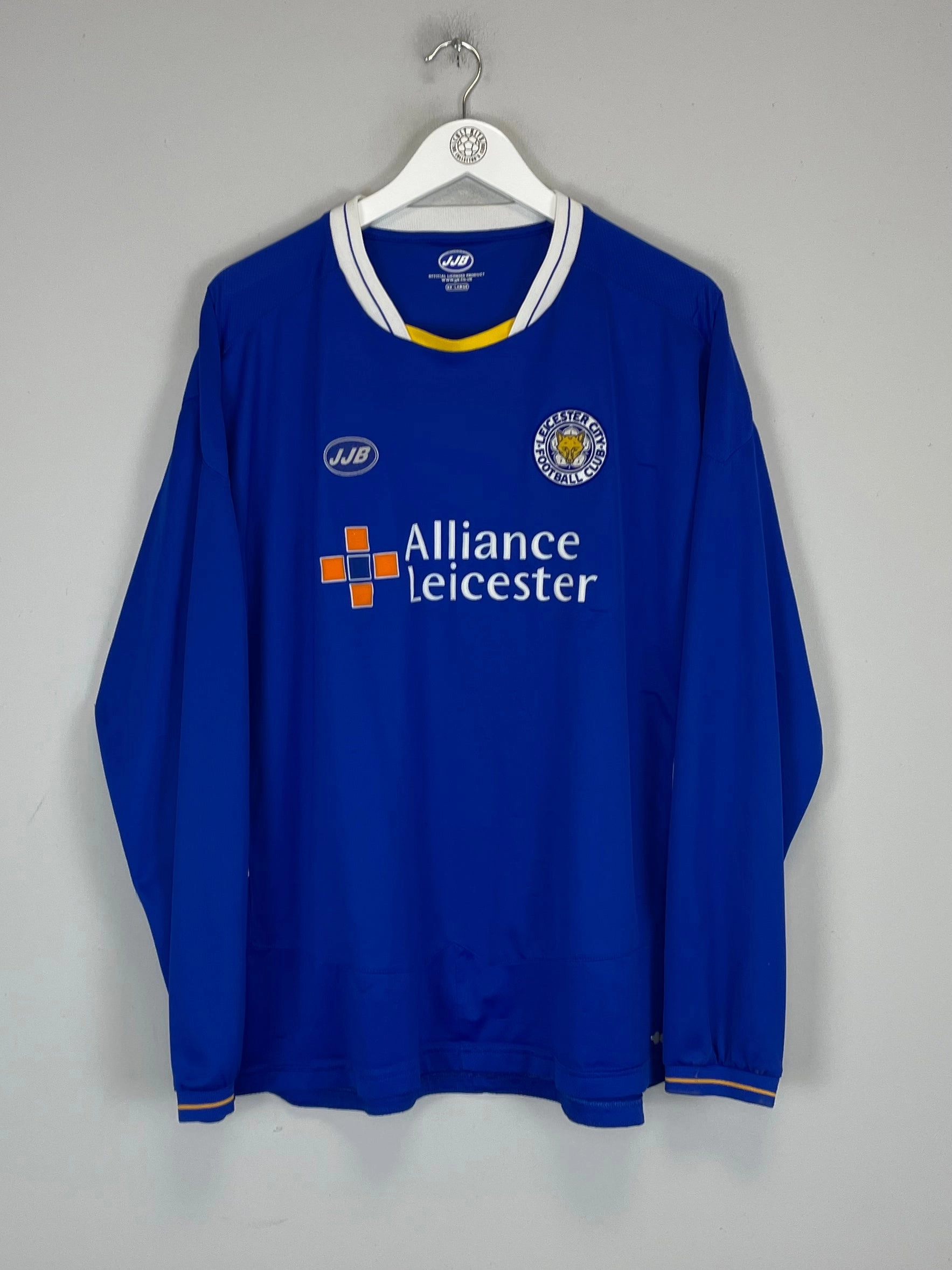 2005/06 LEICESTER CITY L/S HOME SHIRT (XXL) JJB Heat Transfer Labels
