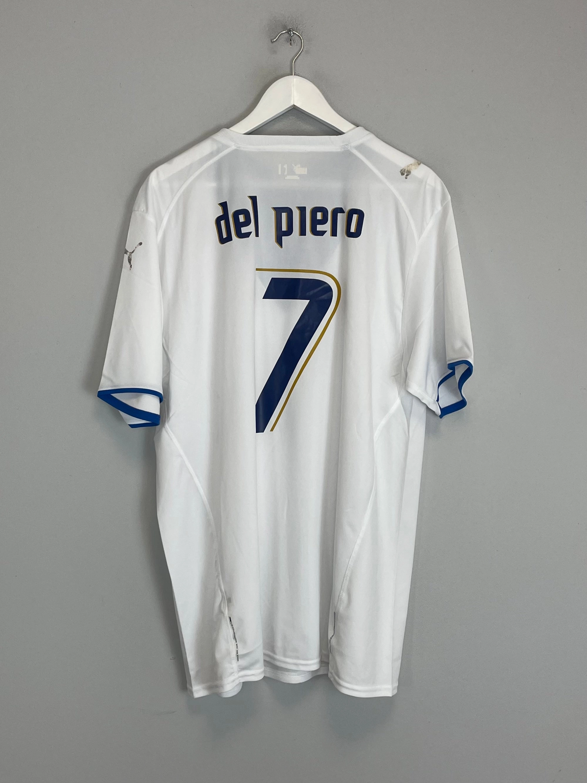 2006/07 ITALY DEL PIERO #7 AWAY SHIRT (XL) PUMA Stylish Outfit