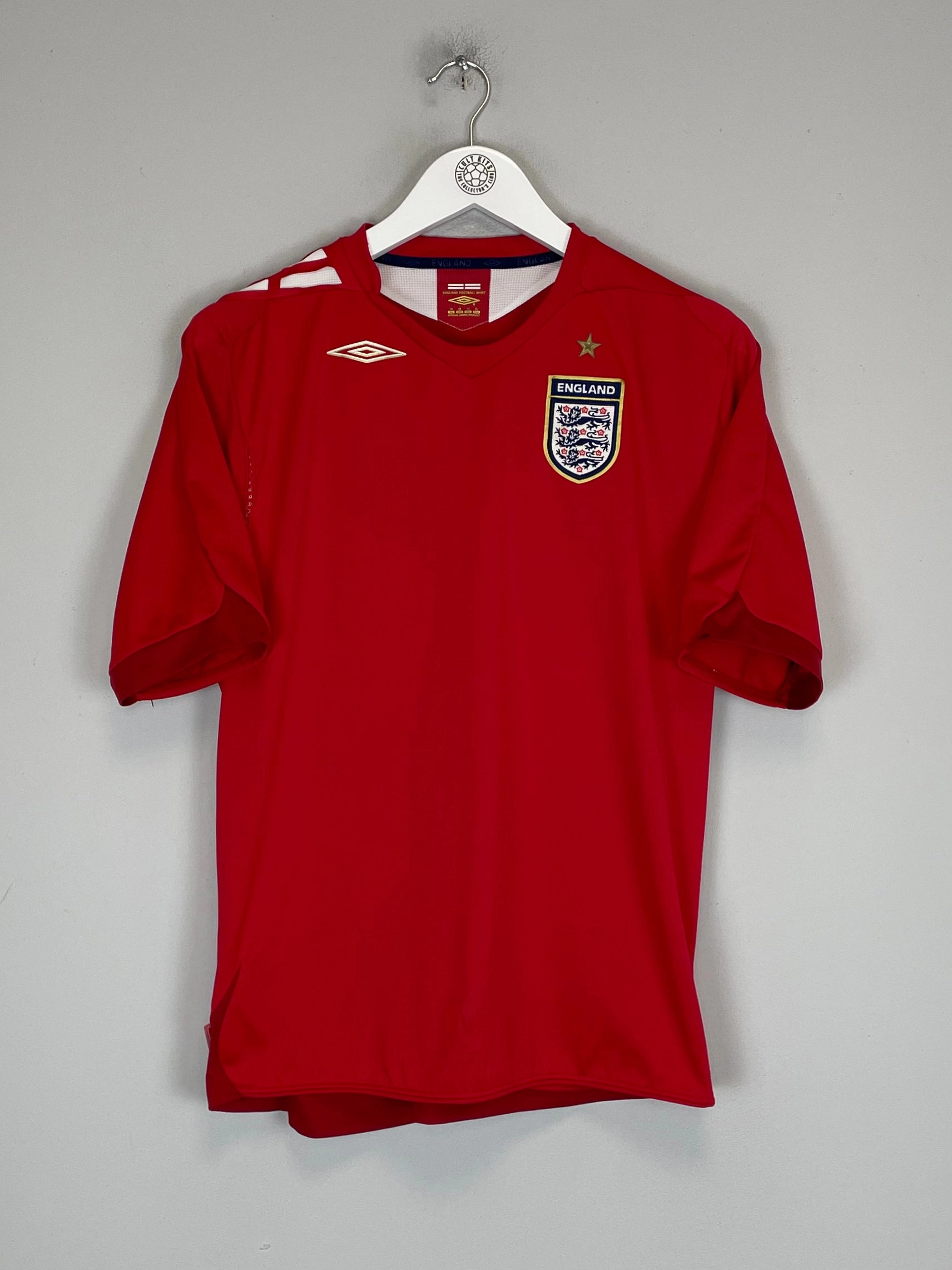 2006/08 ENGLAND AWAY SHIRT (XL.WOMENS) UMBRO Double Layered Hem