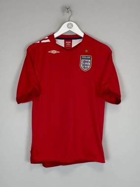 2006/08 ENGLAND AWAY SHIRT (XL.WOMENS) UMBRO Double Layered Hem