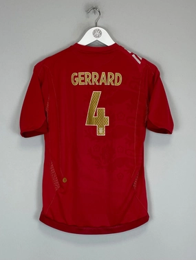 Thermoregulating Lining Tear Resistant Fabric 2006/08 ENGLAND GERRARD #4 AWAY SHIRT (XL.KIDS) UMBRO
