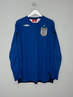 2006/08 ENGLAND GK SHIRT (XXL) UMBRO Minimal Detail
