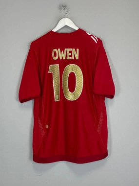 Flexible Yoke Design 2006/08 ENGLAND OWEN #10 AWAY SHIRT (XL) UMBRO