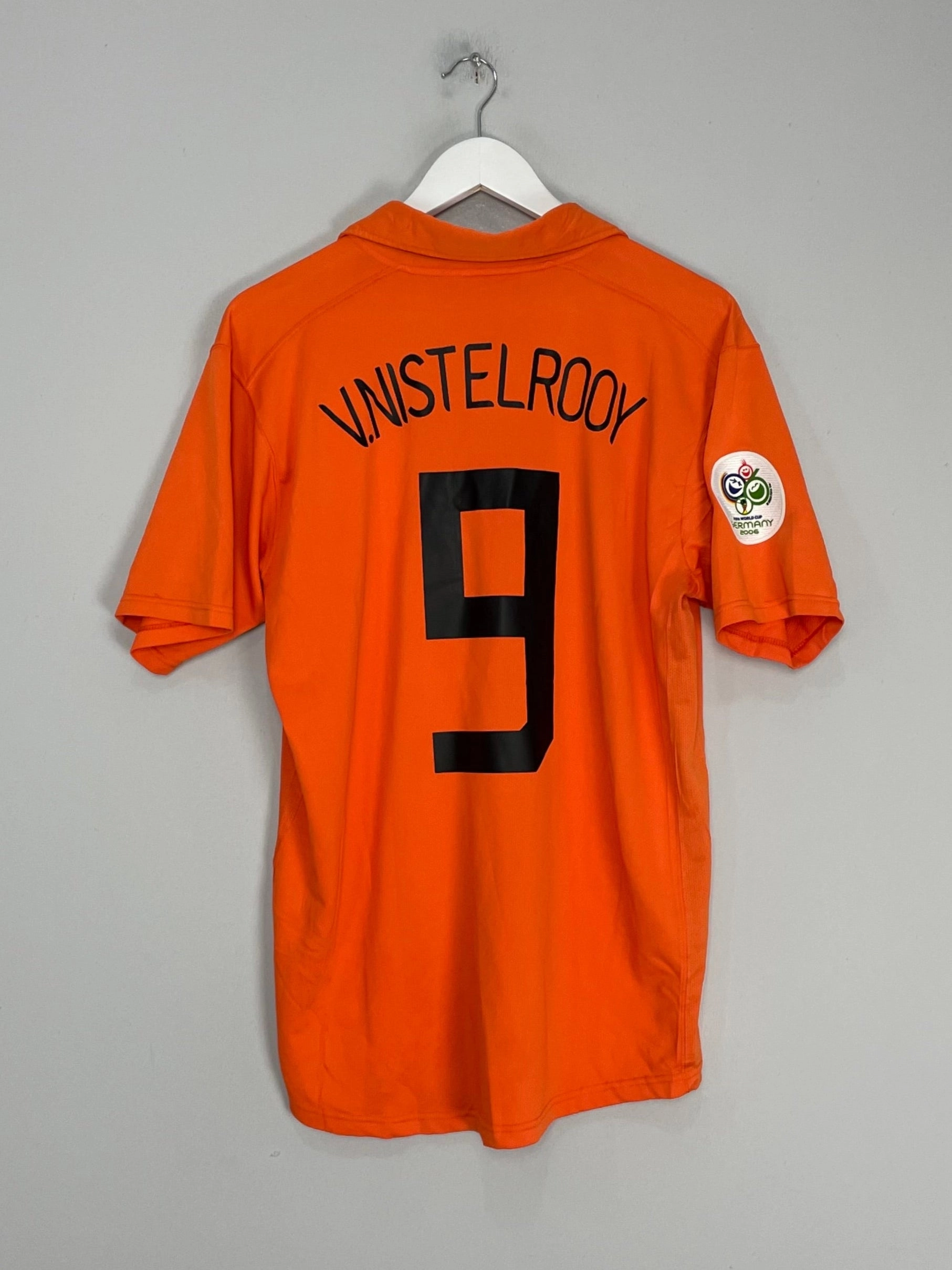 2006/08 NETHERLANDS V.NISTELROOY #9 HOME SHIRT (M) NIKE Cool Texture Flatlock stitching
