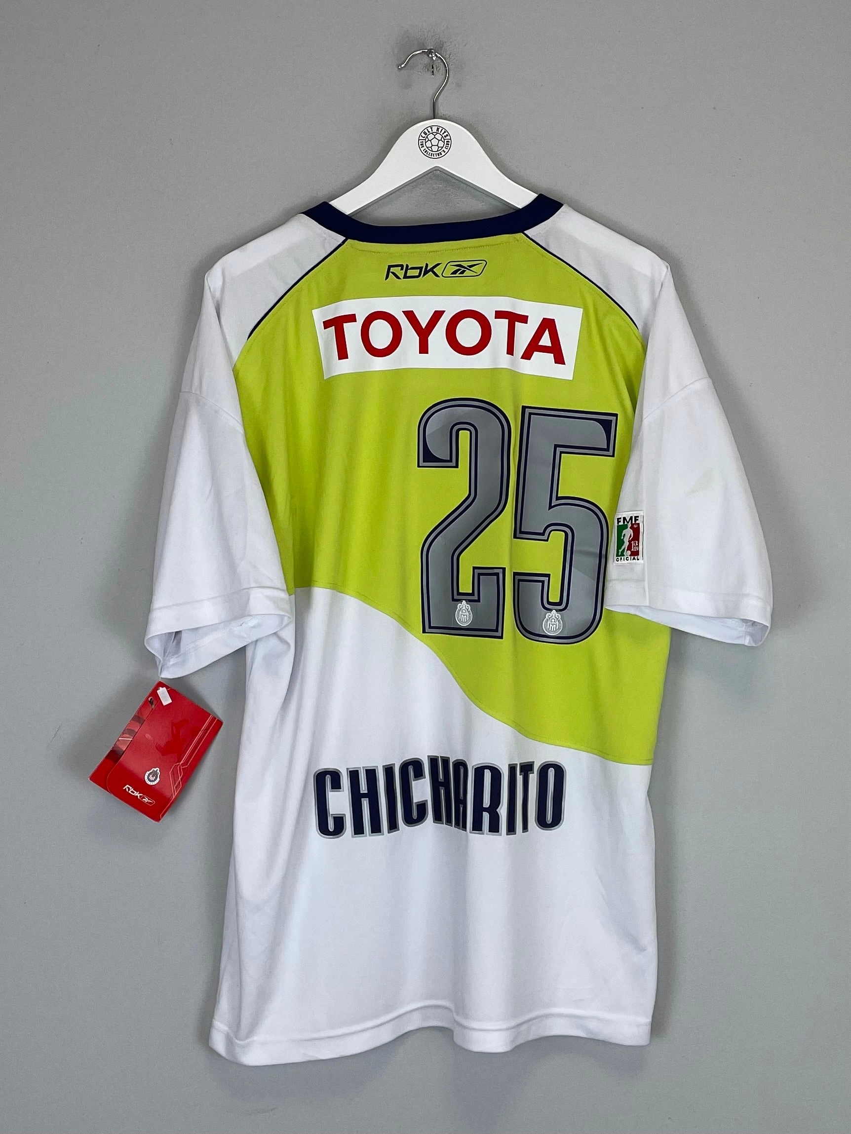 2006 CHIVAS GUADALAJARA CHICHARITO #14 *BNWT* AWAY SHIRT (XL) REEBOK Precision Cut