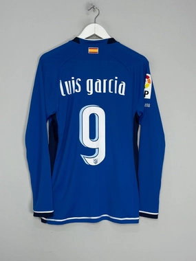 2007/08 ATLETICO MADRID LUIS GARCIA #9 L/S AWAY SHIRT (L) NIKE Anti Microbial Finish Gripped Hem Technology