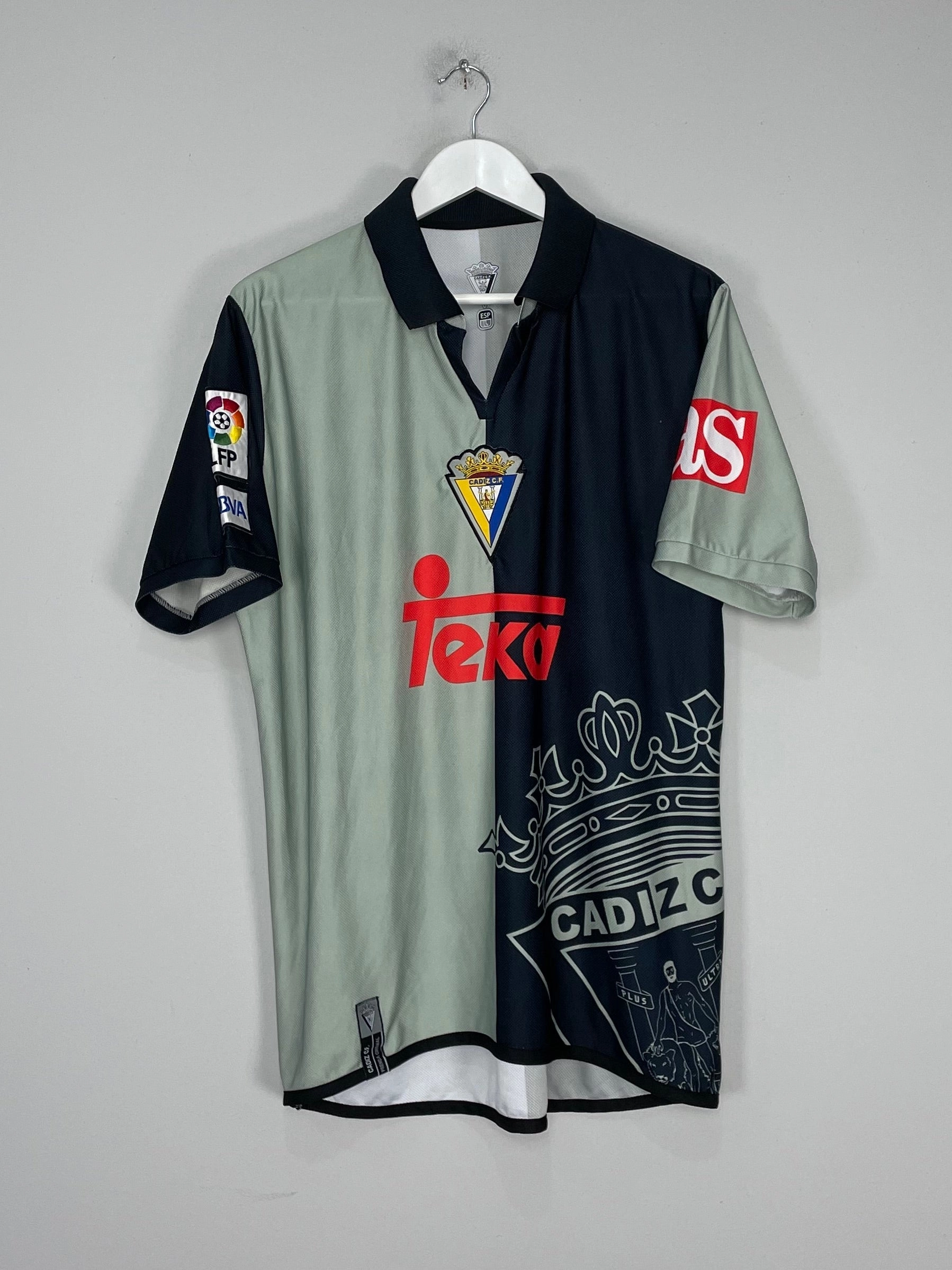2007/08 CADIZ AWAY SHIRT (L) OM Functional Activewear Multi Panel Construction