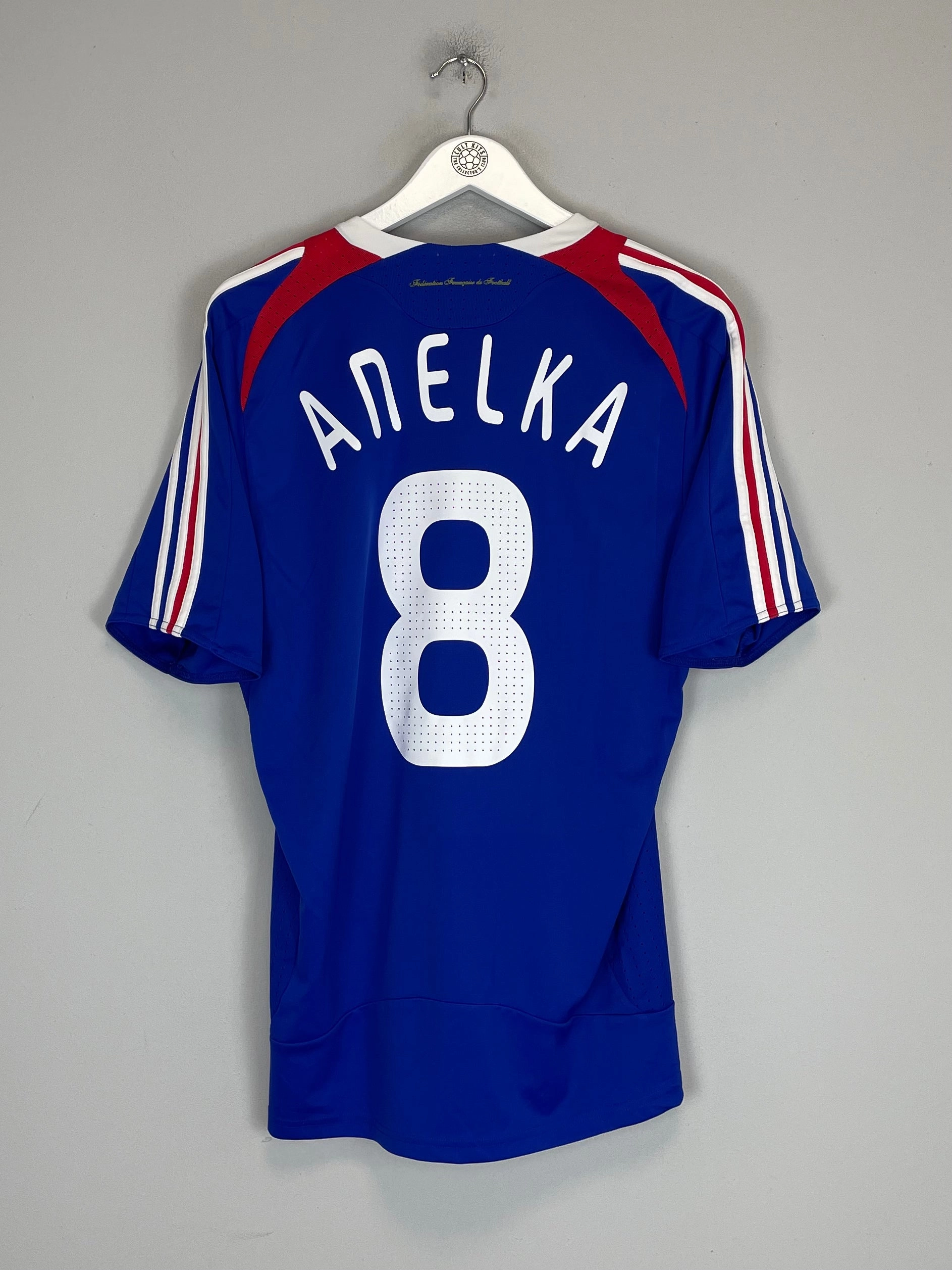 Air Flow Tech 2007/08 FRANCE ANELKA #8 HOME SHIRT (M) ADIDAS
