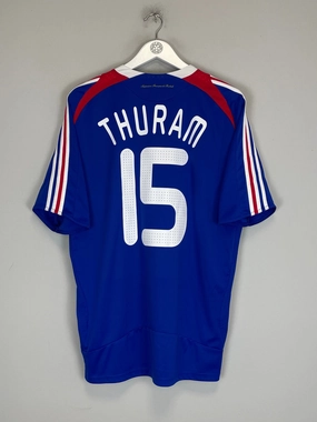 2007/08 FRANCE THURAM #15 HOME SHIRT (L) ADIDAS Hybrid Ply Construction
