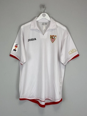 Reinforced Shoulder Panels Wicking Properties 2007/08 SEVILLA CUP *CUP FINAL* HOME SHIRT (L) JOMA