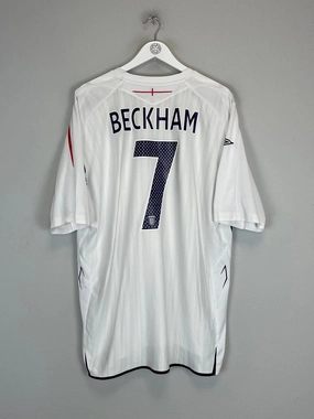 2007/09 ENGLAND BECKHAM #7 HOME SHIRT (XXXL) UMBRO Thermoregulating Fabric Street Motion