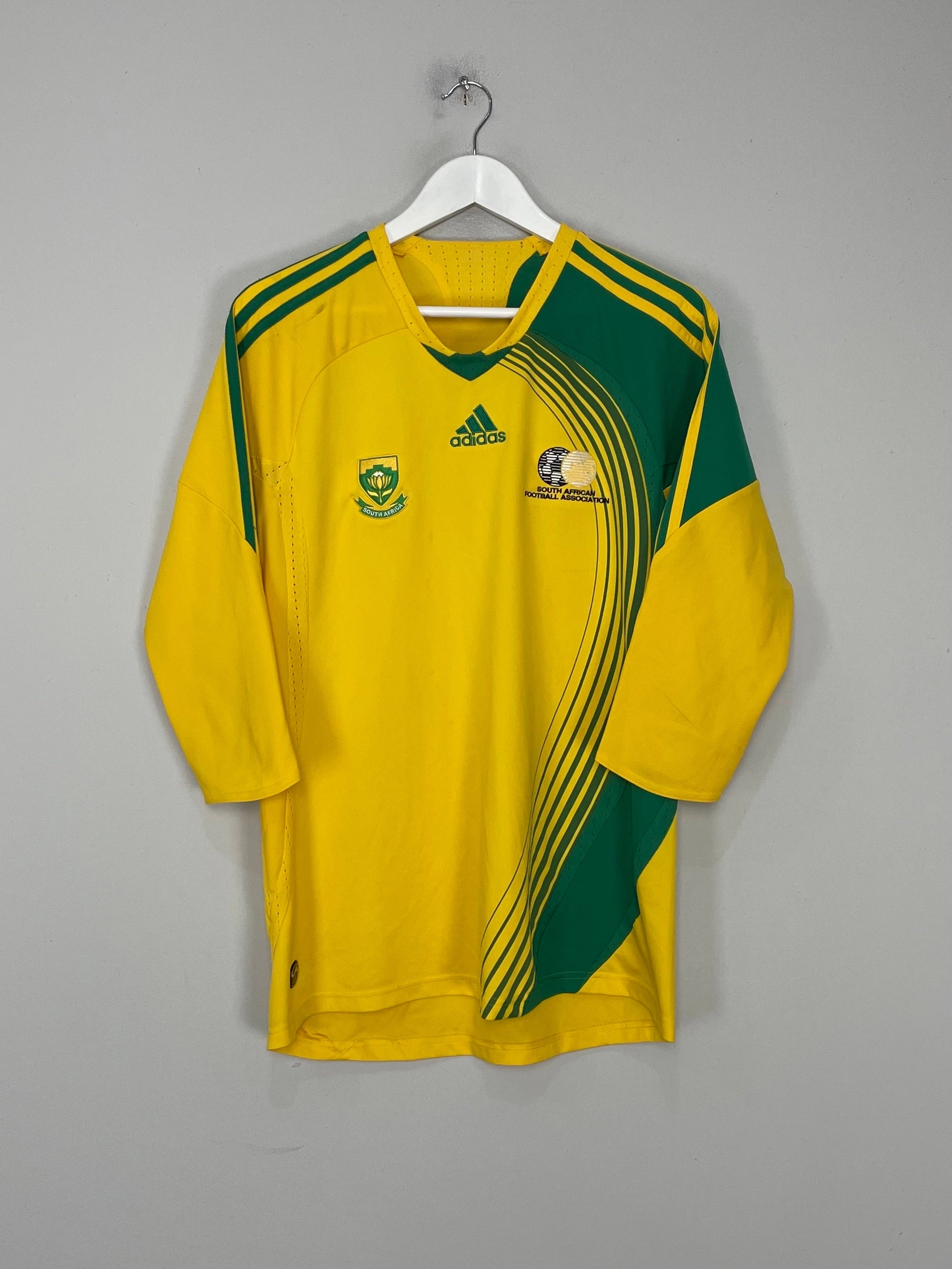 2007/09 SOUTH AFRICA HOME SHIRT (L) ADIDAS Moisture Lock Layer