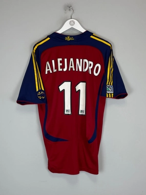 Vivid Pattern Layered Insulation System 2007 REAL SALT LAKE ALEJANDRO #11 *PLAYER ISSUE* HOME SHIRT (L) ADIDAS