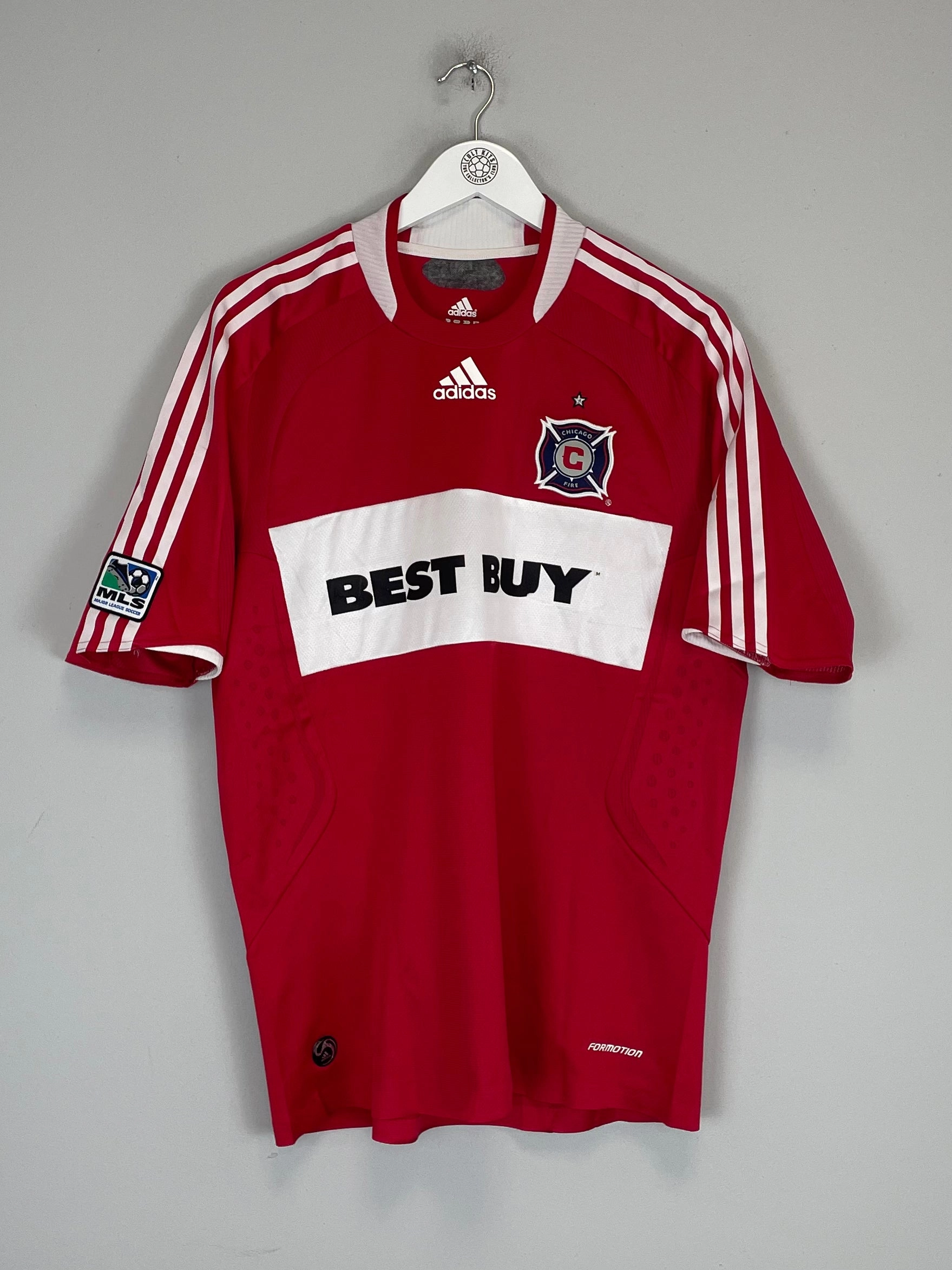2008/09 CHICAGO FIRE *PLAYER ISSUE* HOME SHIRT (L) ADIDAS Recycled Material Blend