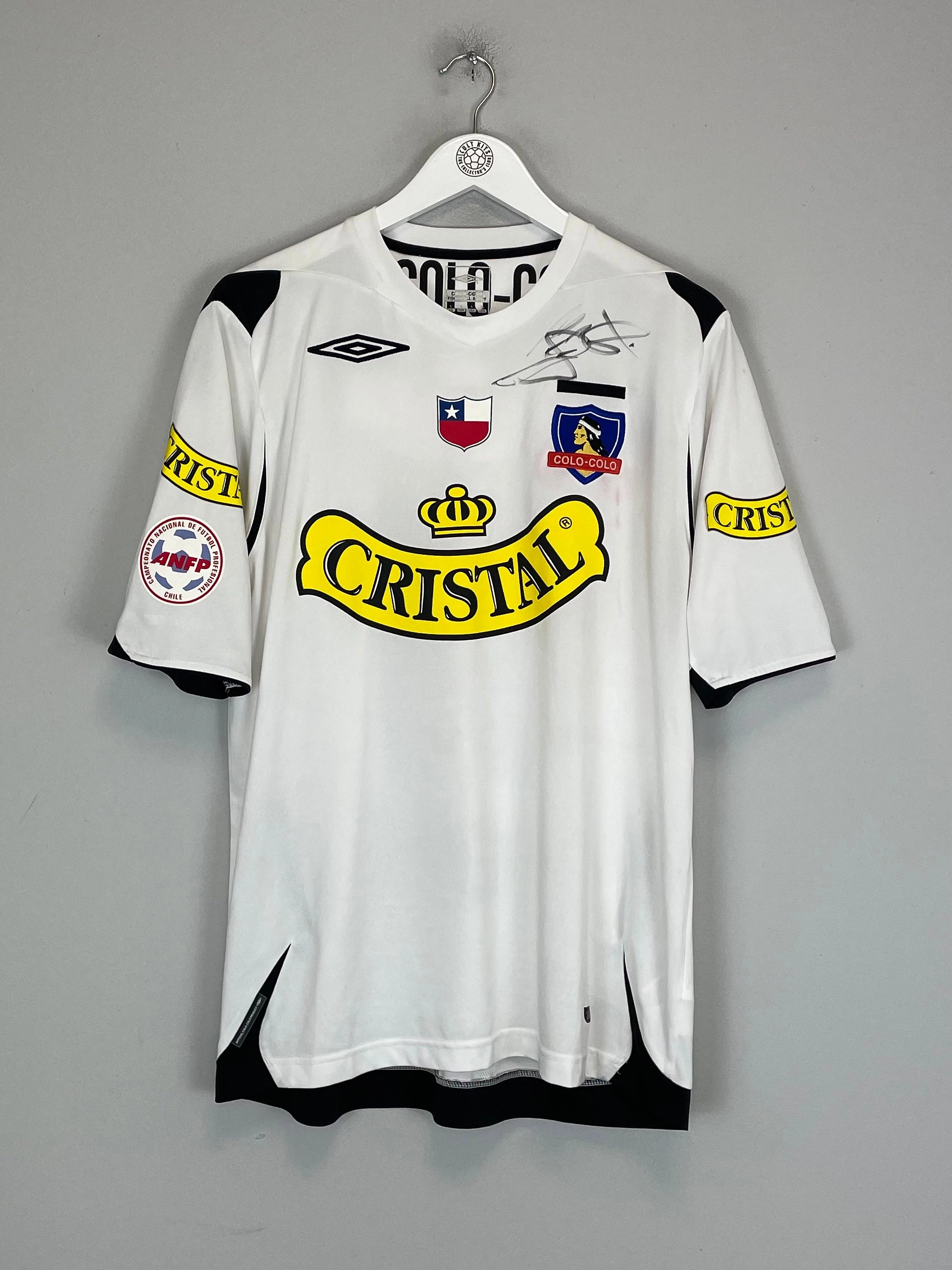 Street Ready 2008/09 COLO COLO FIERRO #11 *SIGNED* HOME SHIRT (L) UMBRO