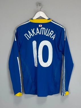 Full Zip Option 2008/09 JAPAN NAKAMURA #10 *PLAYER ISSUE* L/S HOME SHIRT (S) ADIDAS