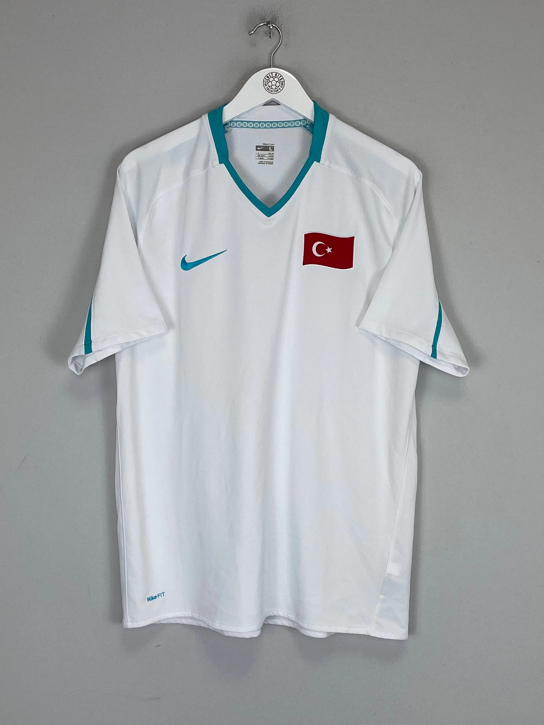 2008/09 TURKEY AWAY SHIRT (L) NIKE Clean Structure Micro Perforated Ventilation